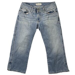 BKE Denim Women’s Capri Jeans Size 28 Light Wash BKL432 Y2K Stretch